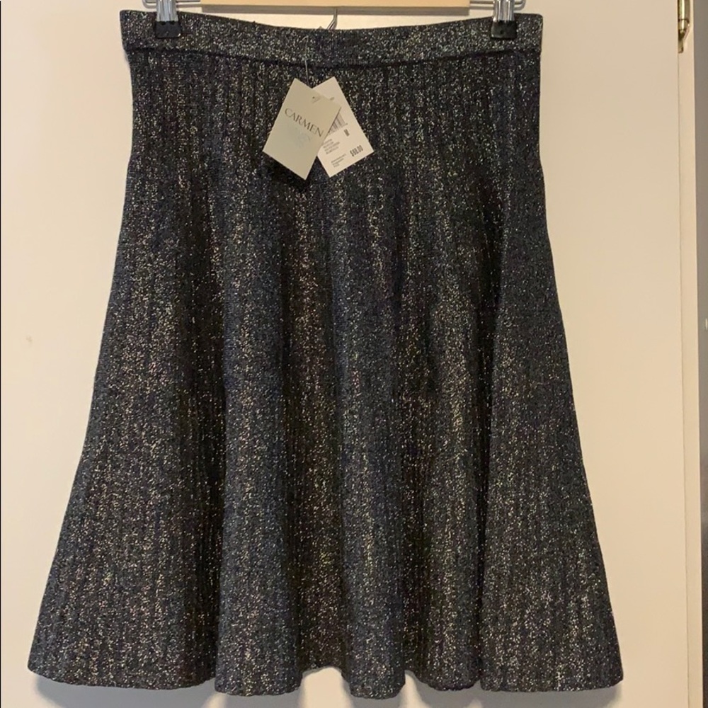 NWT Carmen glam glitter flowey skirt